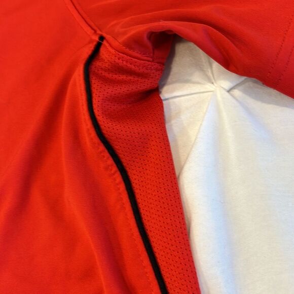 Nike Dri Fit Red Athletic Crew Neck Short Sleeves T-Shirt Size XL - Picture 4 of 10